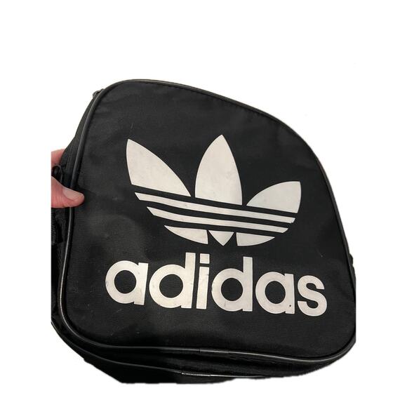 Adidas Defender Medium 20"x12"x10" Black White Duffel Bag - Picture 5 of 6